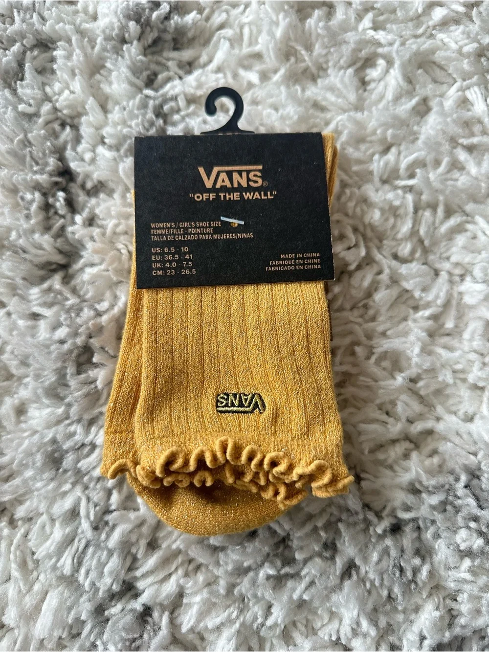 Vans women’s Kids Tinsel Half Crew Socks